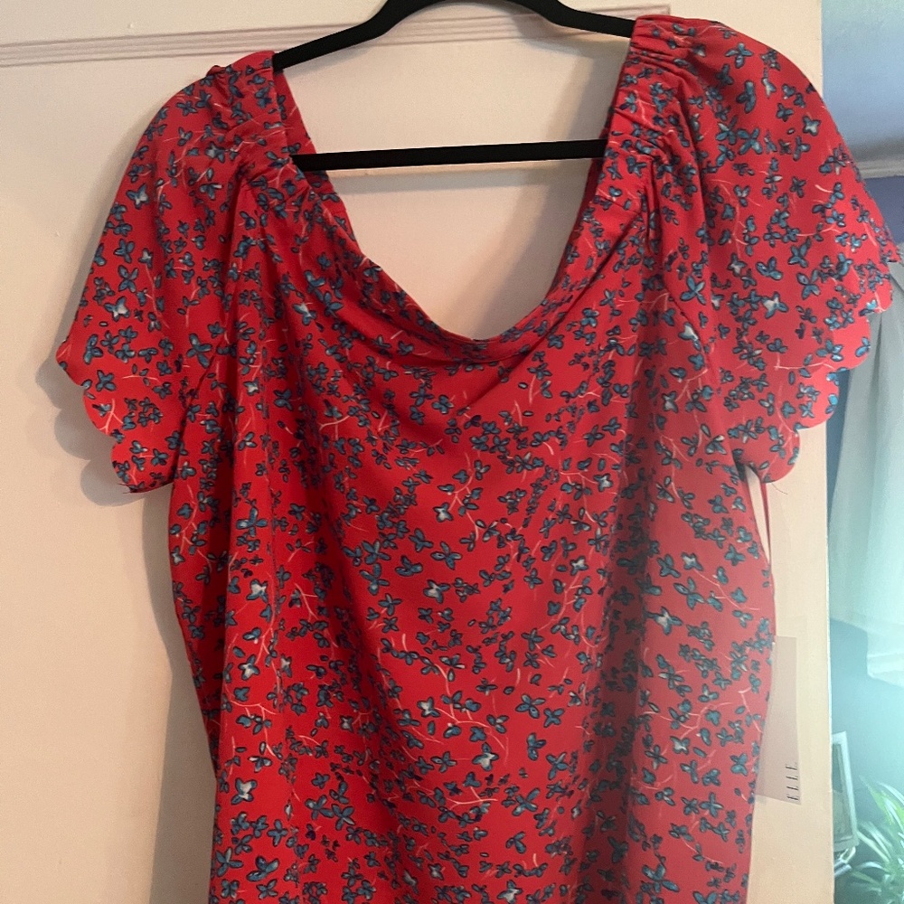 Raspberry  off the shoulder shirt
